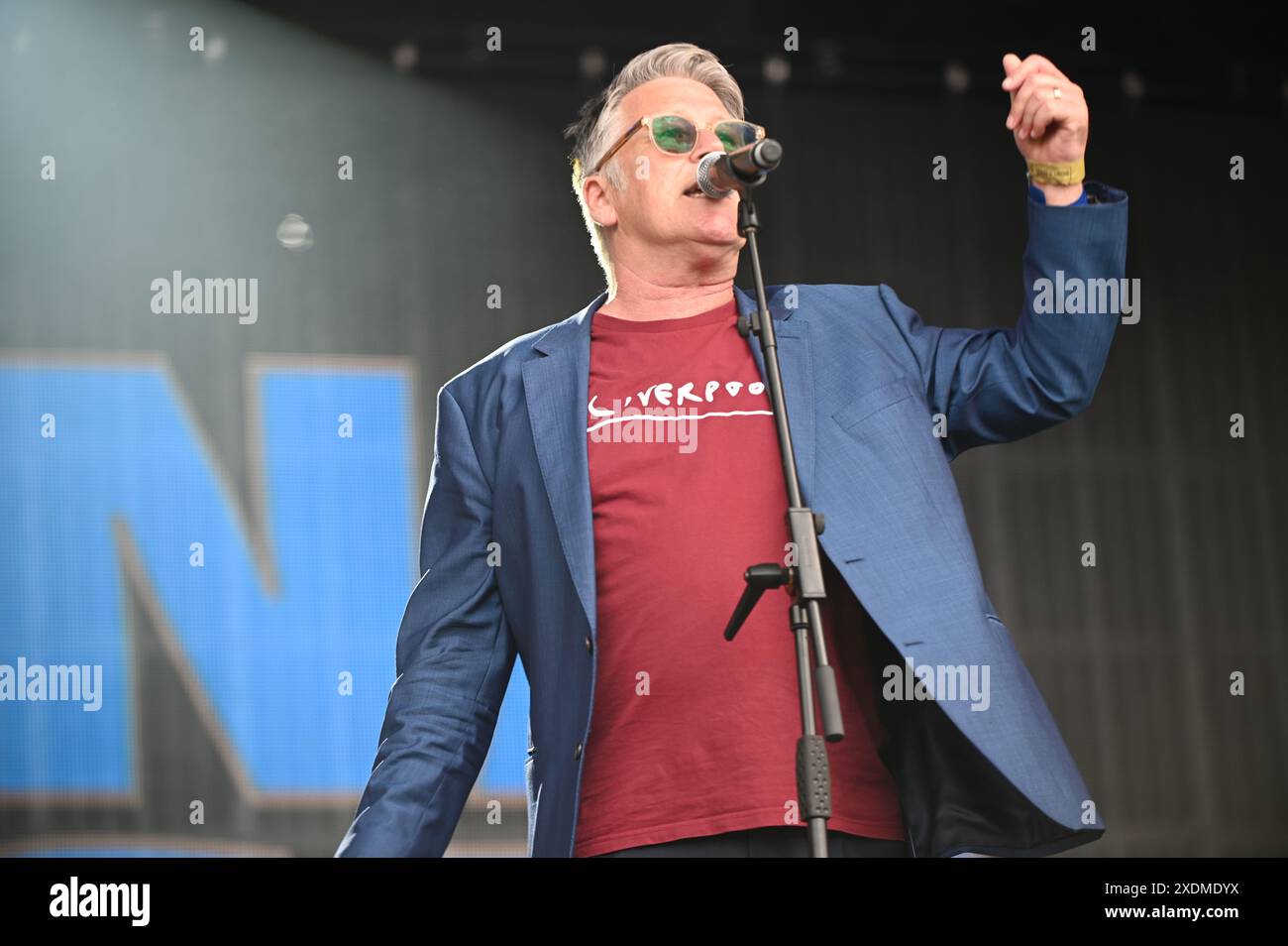 China Crisis Performing al Lets Rock Leeds 80s Festival 2024 ,Leeds, Regno Unito Foto Stock