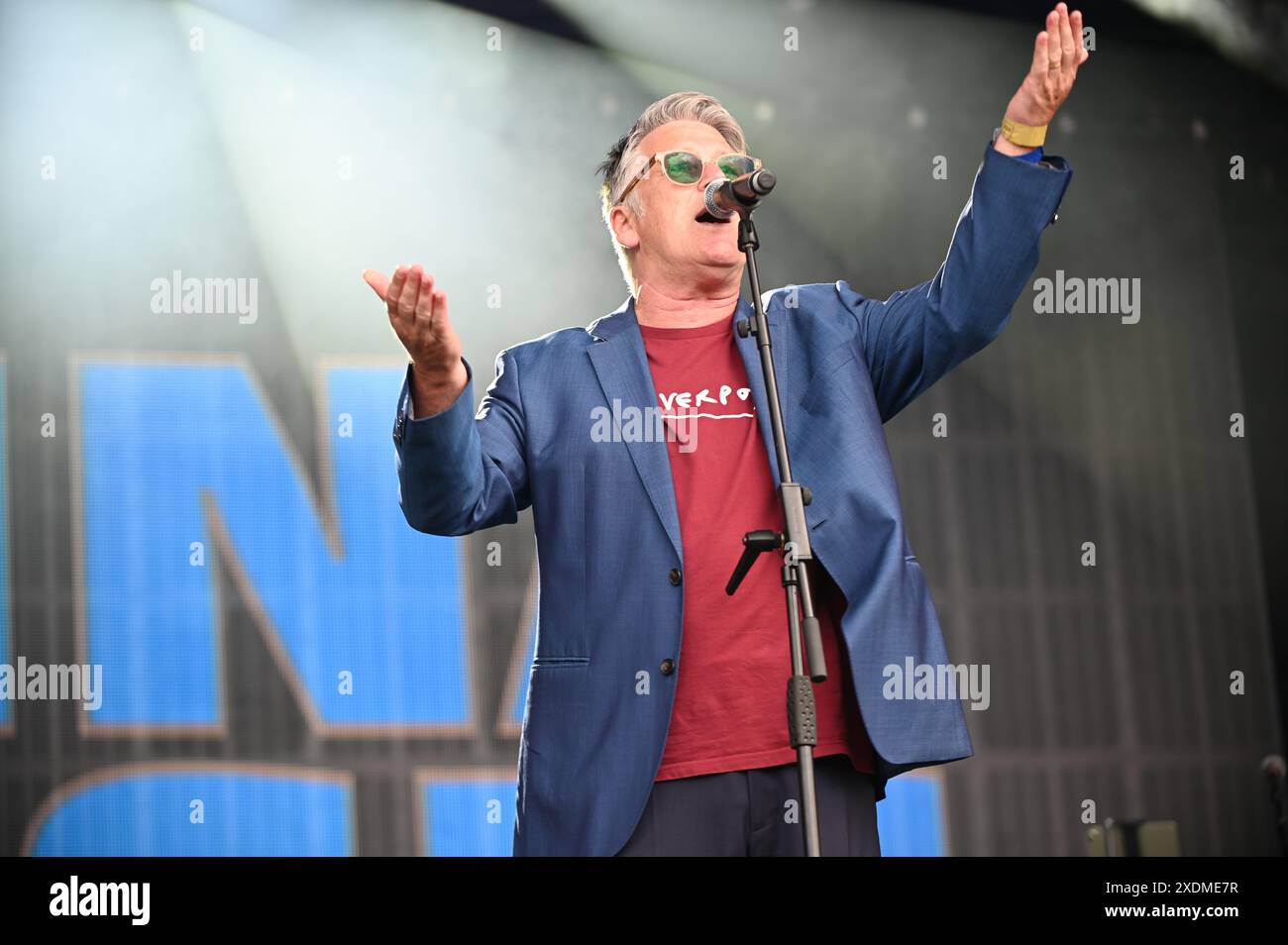 China Crisis Performing al Lets Rock Leeds 80s Festival 2024 ,Leeds, Regno Unito Foto Stock