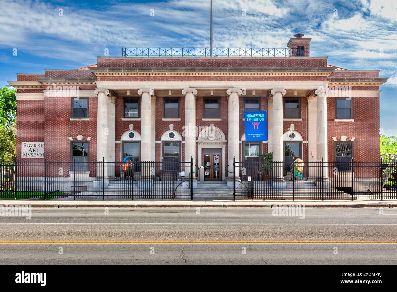 Rourke Art Gallery + Museum a Moorhead, Minnesota. Il classico edificio del 1915 fu progettato dall'ex tribunale federale e ufficio postale Foto Stock