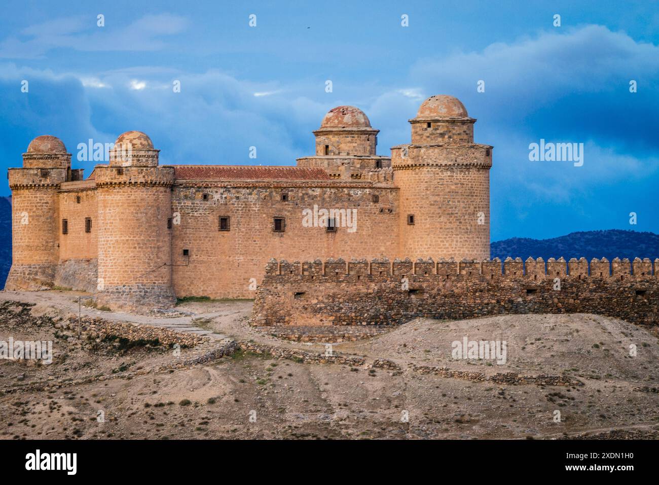 castello di la Calahorra, marquesado del Cenete, comune di la Calahorra, Granada, Andalusia, Spagna. Foto Stock