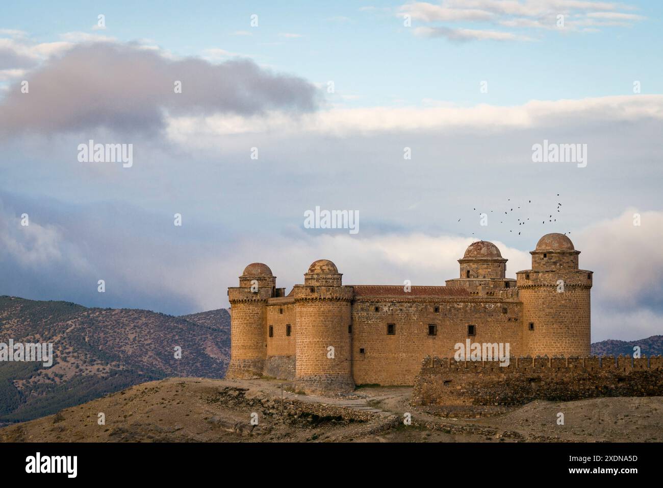 castello di la Calahorra, marquesado del Cenete, comune di la Calahorra, Granada, Andalusia, Spagna. Foto Stock