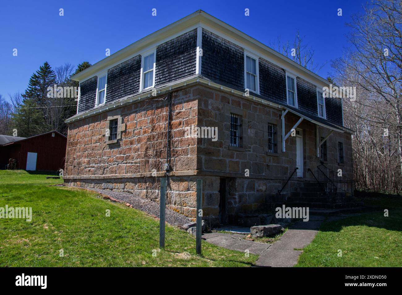 Deposito presso l'Albert County Museum di Hopewell Cape, New Brunswick, Canada Foto Stock