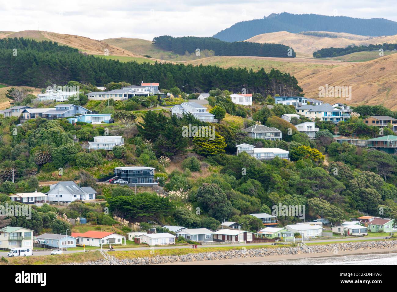 Città di Castlepoint - nuova Zelanda Foto Stock