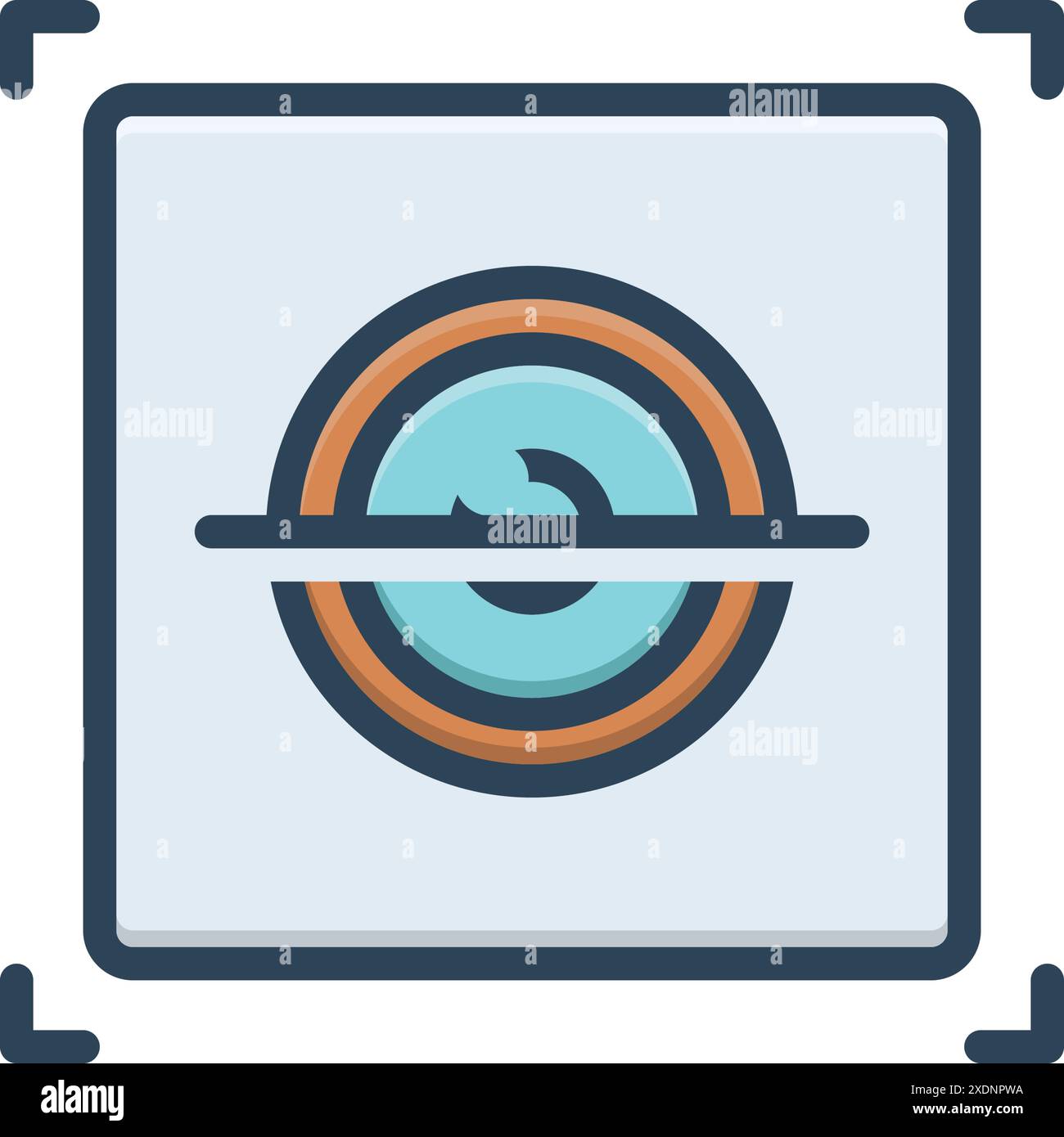 Icona per la scansione oculare, occhio Illustrazione Vettoriale