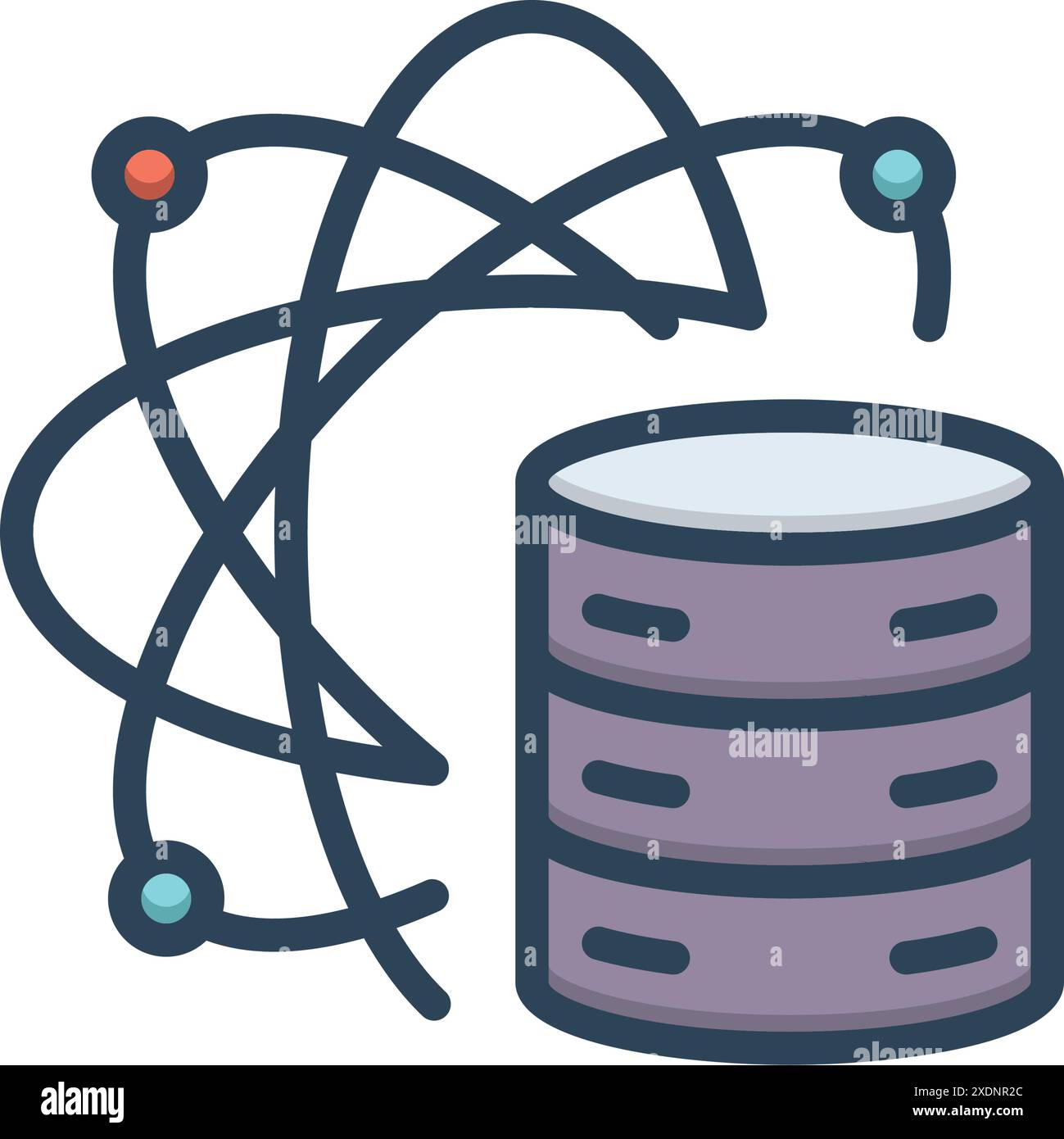 Icona per i dati scientifici, scientifici Illustrazione Vettoriale