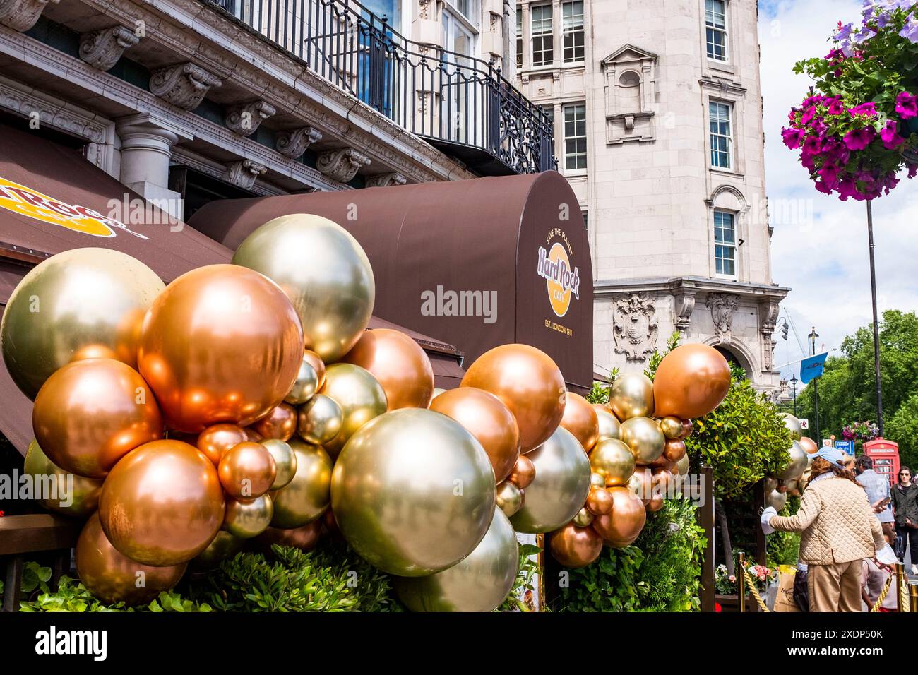 L'Hard Rock Cafe a Piccadilly, Londra, Inghilterra, Regno Unito Foto Stock