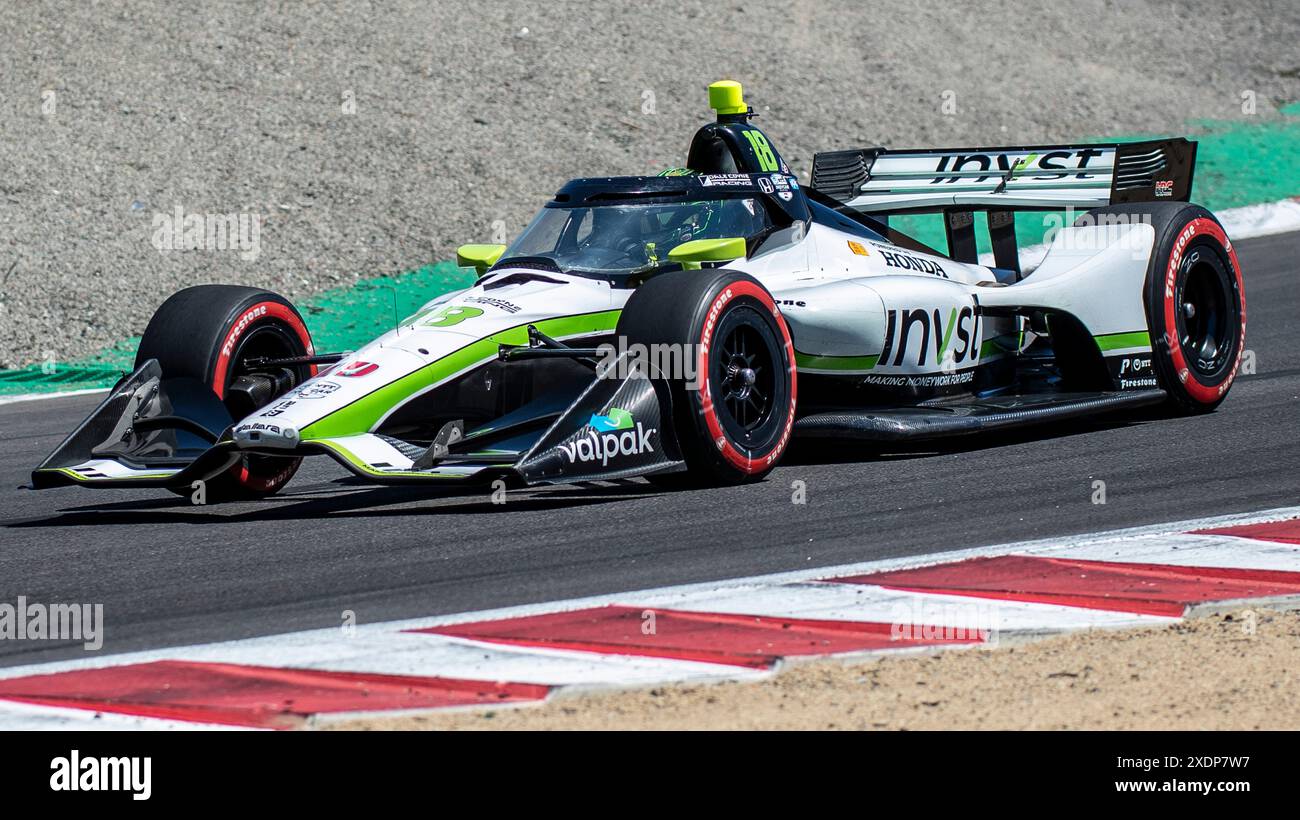 Jack Hoyer Racing 22 giugno 2024 Monterey, CA, U.S.A. Dale Coyne Racing con il pilota di ...