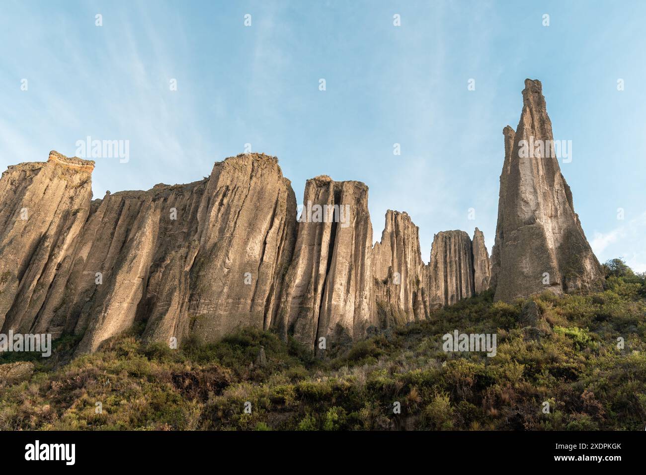 Valle degli Animas a la Paz Bolivia con le sue rocce Foto Stock