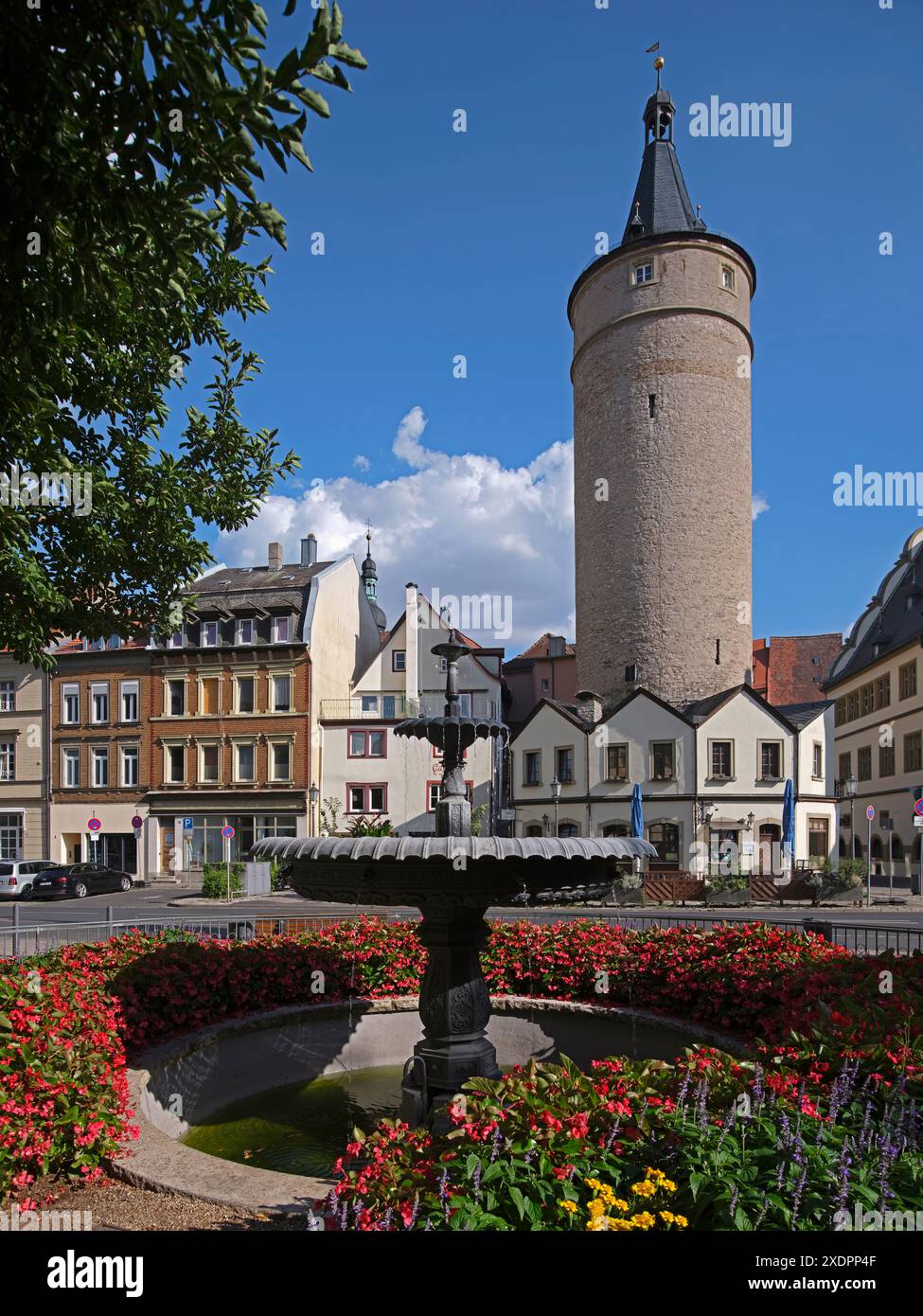 Geografia / viaggi, Germania, Baviera, Torre del mercato, XIII / XIV secolo, città vecchia, Kitzingen, ULTERIORI DIRITTI-CLEARANCE-INFO-NOT-AVAILABLE Foto Stock