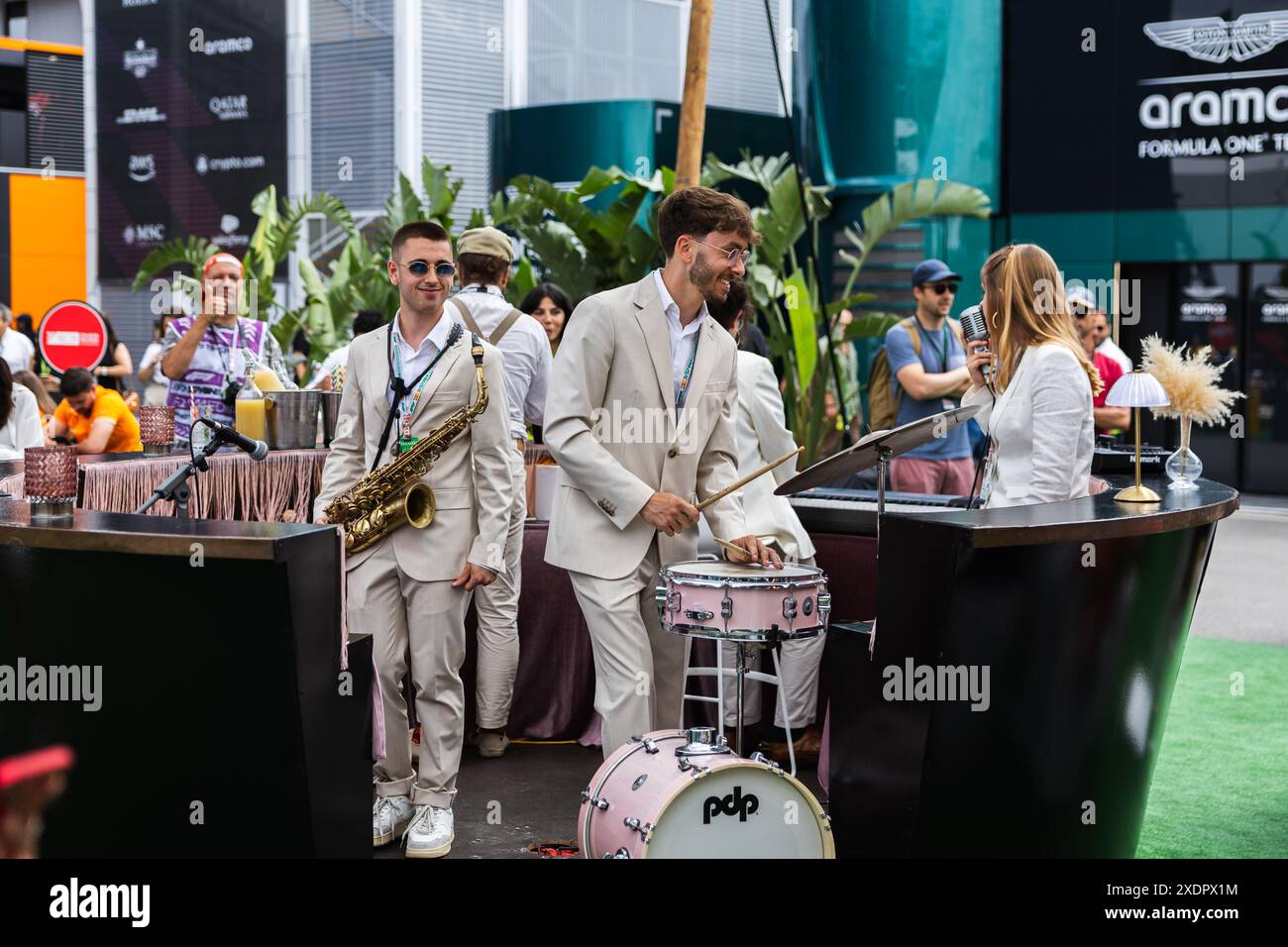 Circuit de Catalunya, Barcellona, Spagna. 22 giugno 2024; all'interno del paddock del GP di Spagna durante il Gran Premio di Spagna di Formula 1 crediti: Jay Hirano/AFLO/Alamy Live News Foto Stock