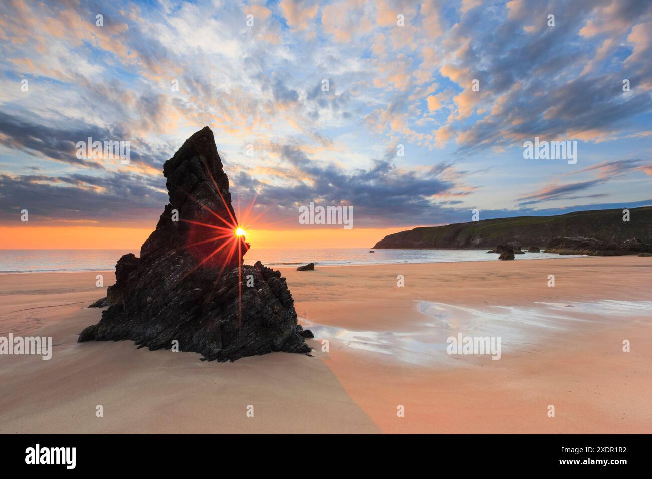 Geografia / viaggi, Scozia, spiaggia sabbiosa sulla costa della Scozia, USO NON ESCLUSIVO PER BIGLIETTI-AUGURI-BIGLIETTI-CARTOLINE-BIGLIETTI-CARTOLINE Foto Stock