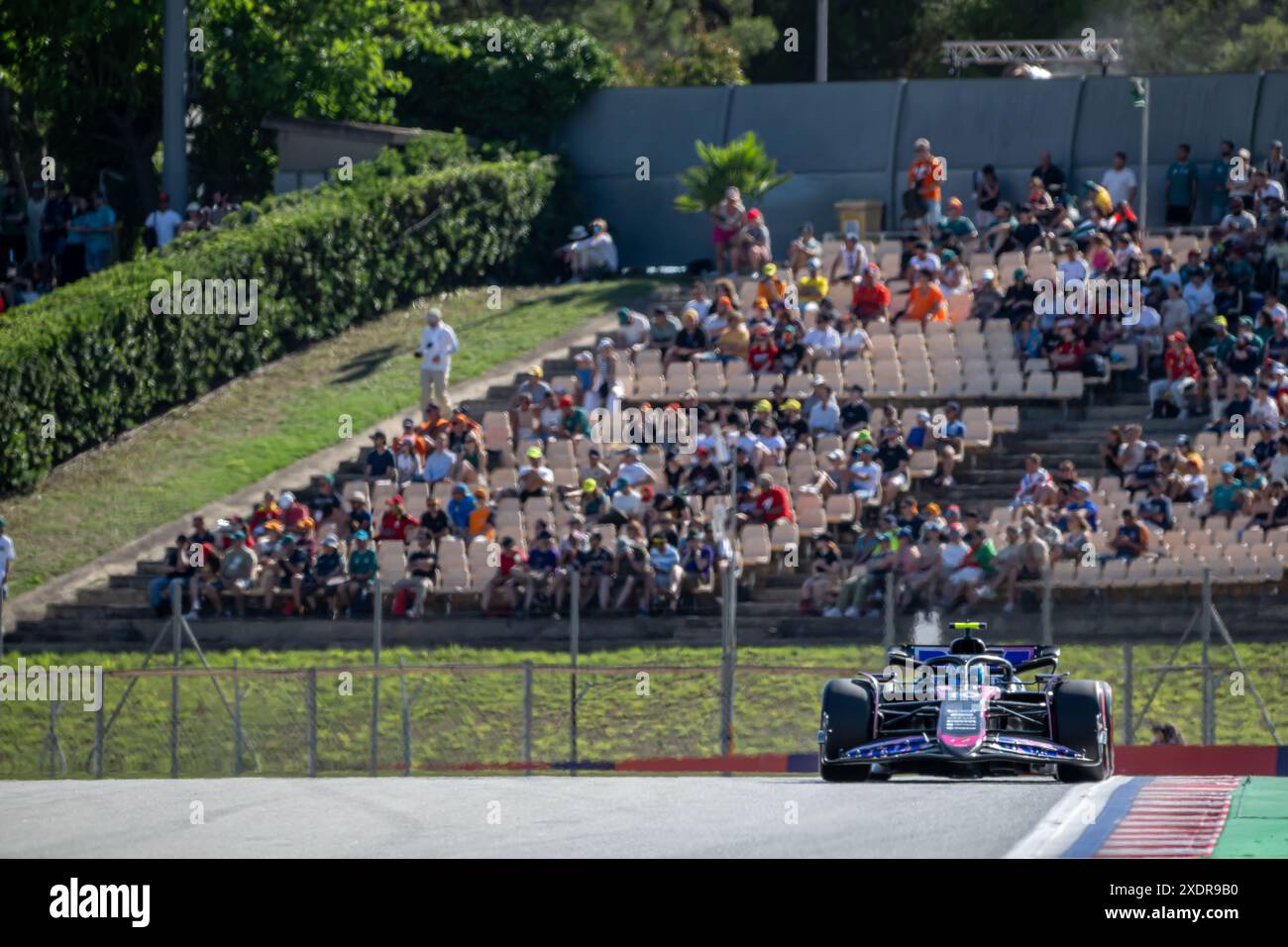 CIRCUITO DI BARCELLONA-CATALUNYA, SPAGNA - 21 GIUGNO: Pierre Gasly, alpino Frankrijk durante il Gran Premio di Spagna sul circuito di Barcellona-Catalunya venerdì 21 giugno 2024 a Montmelo, Spagna. (Foto di Michael Potts/BSR Agency) Foto Stock