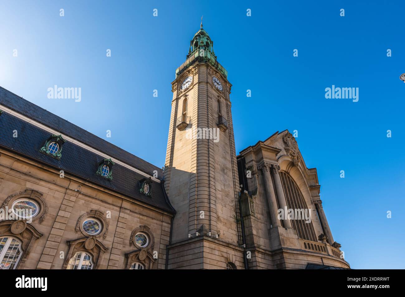 Stazione ferroviaria di Lussemburgo, la stazione ferroviaria principale che serve la città di Lussemburgo e gestita dalla società ferroviaria statale Foto Stock