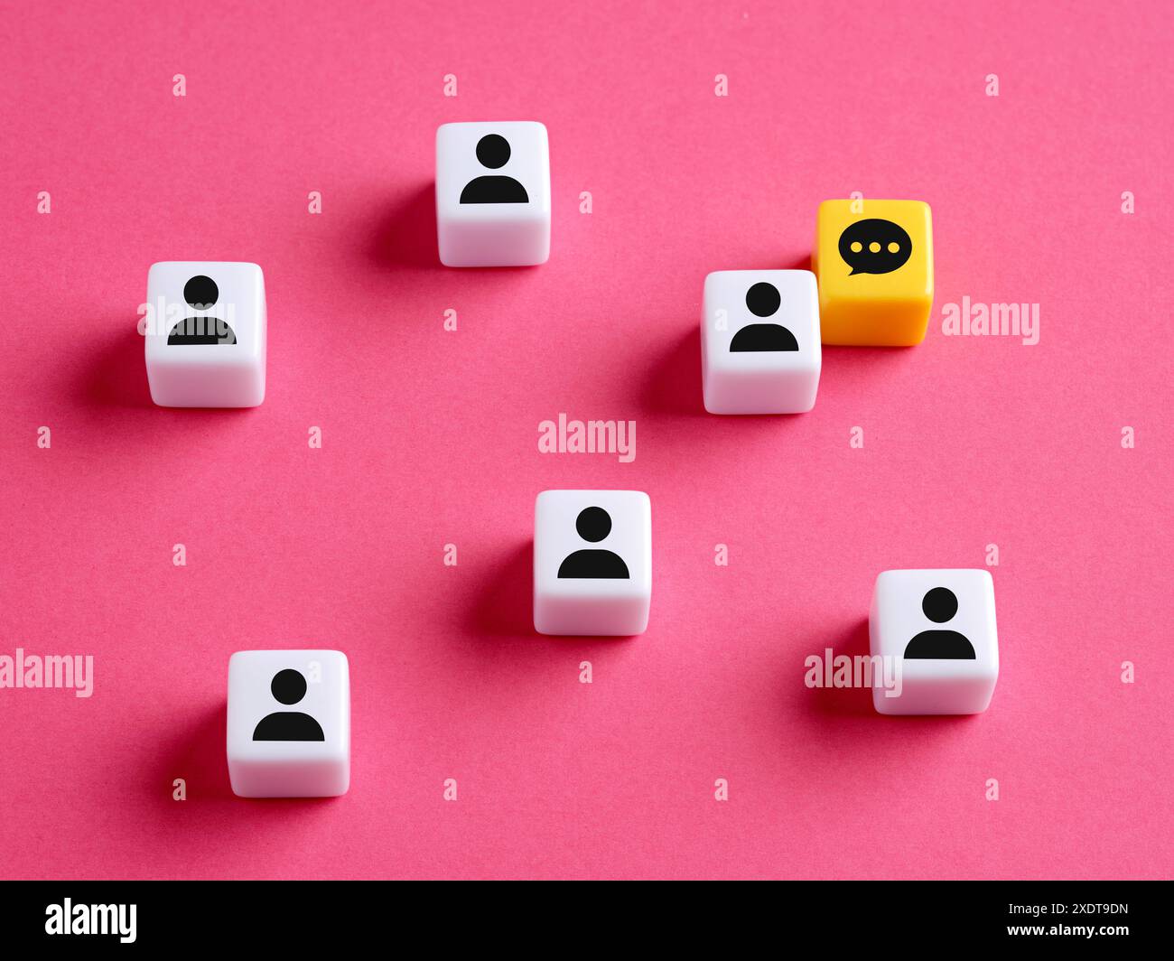 La tua voce conta. Esprimi te stesso. Condividere idee, opinioni e visioni. Comunicare pensieri, convinzioni e approfondimenti. Feedback del cliente o dell'utente. Comin Foto Stock