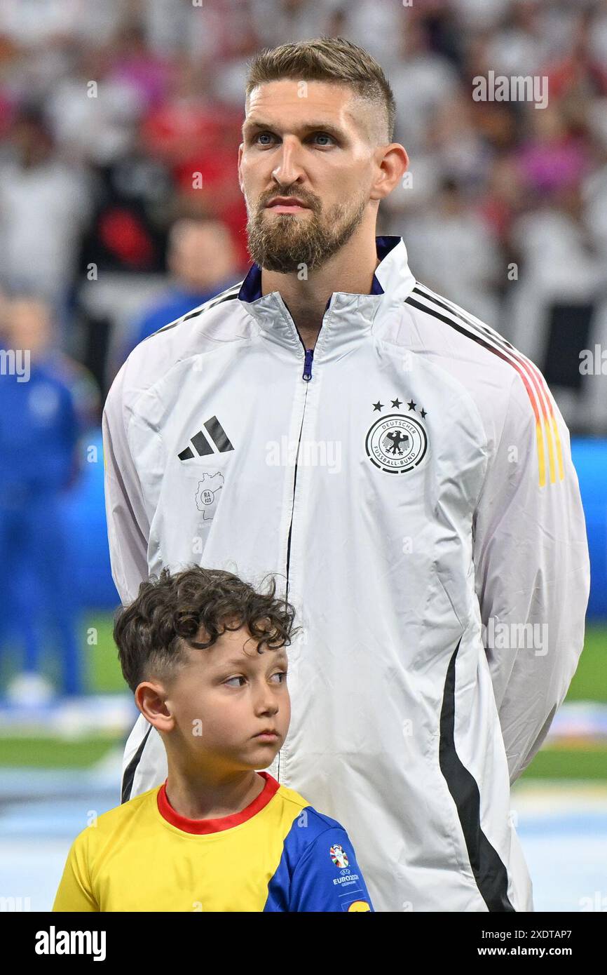 Francoforte, Germania. 23 giugno 2024. Robert Andrich (23) di Germania nella foto di una partita di calcio tra le squadre nazionali di Svizzera e Germania nella terza giornata del gruppo A nella fase a gironi del torneo UEFA Euro 2024, domenica 23 giugno 2024 a Francoforte, Germania . Crediti: Sportpix/Alamy Live News Foto Stock