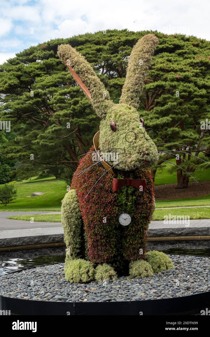 Il New York Botanical Garden, situato nel Bronx, è un museo vivente, un'istituzione educativa e un'attrazione culturale iconica, Stati Uniti 2024 Foto Stock