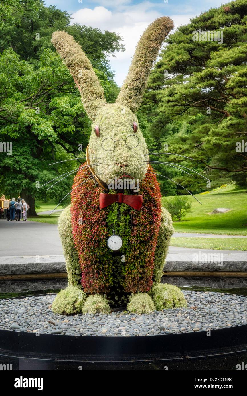 Il New York Botanical Garden, situato nel Bronx, è un museo vivente, un'istituzione educativa e un'attrazione culturale iconica, Stati Uniti 2024 Foto Stock
