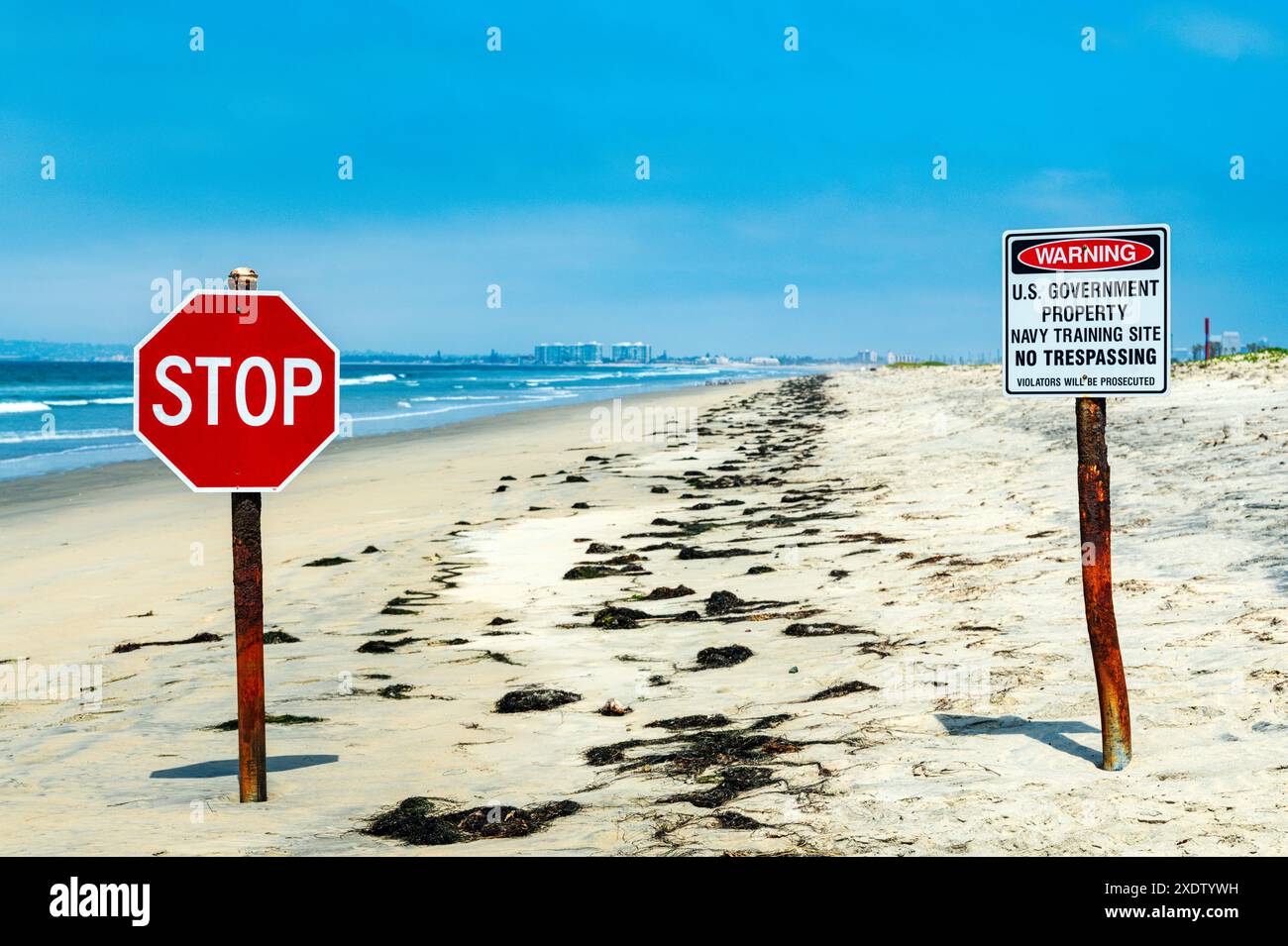 Base navale anfibia degli Stati Uniti Coronado; San Diego; California; Stati Uniti Foto Stock