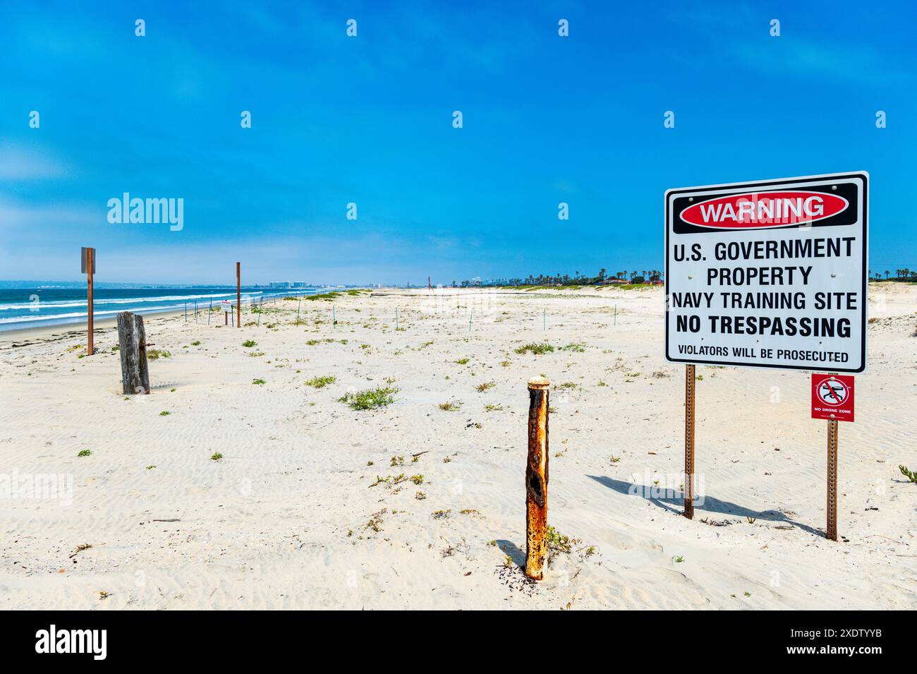 Base navale anfibia degli Stati Uniti Coronado; San Diego; California; Stati Uniti Foto Stock