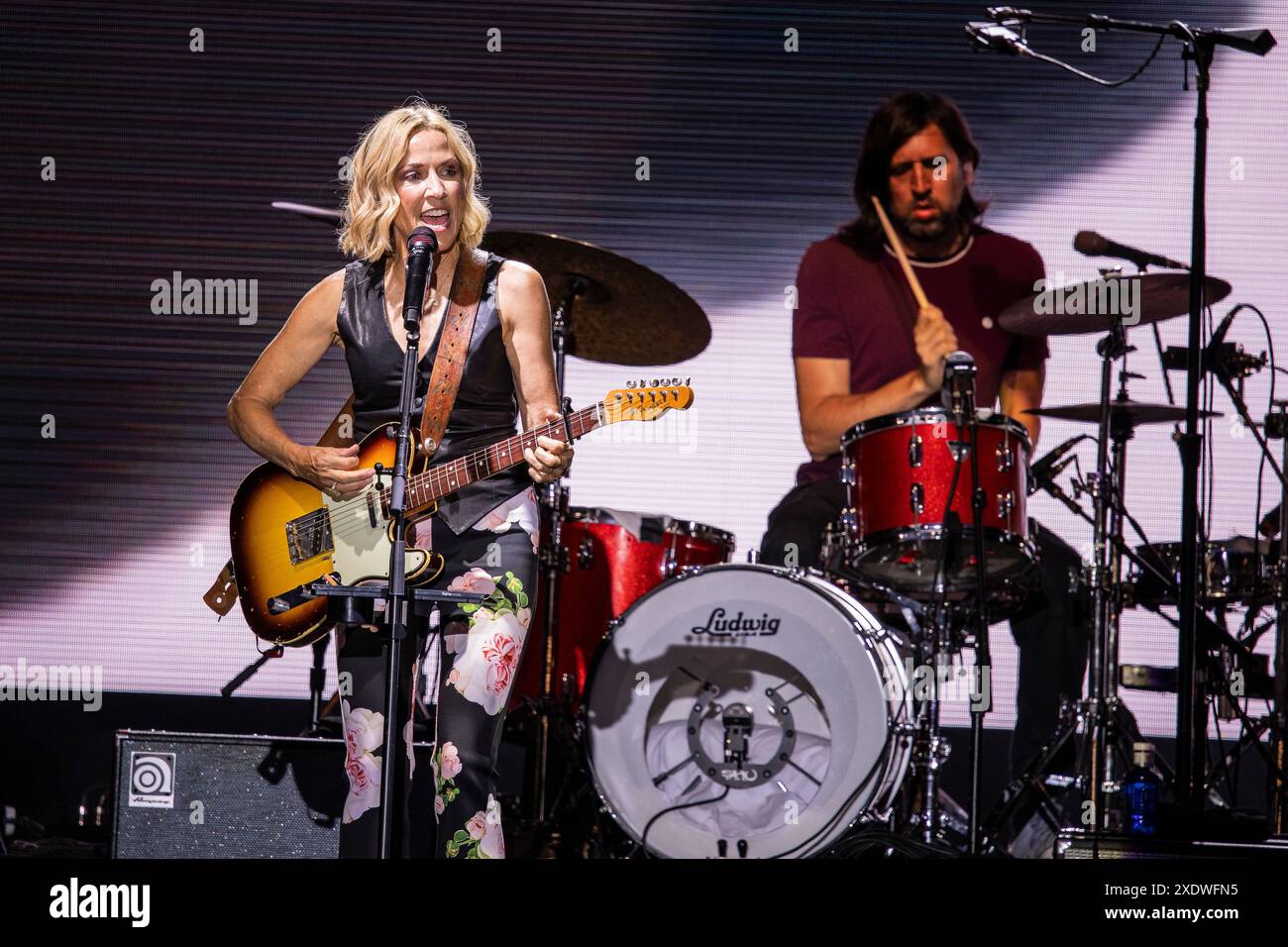 Barcellona, Spagna. 2024.06.24. Sheryl Crow si esibisce sul palco durante l'Alma Festival al Poble Espanyol il 24 giugno 2024 a Barcellona, Spagna. Foto Stock