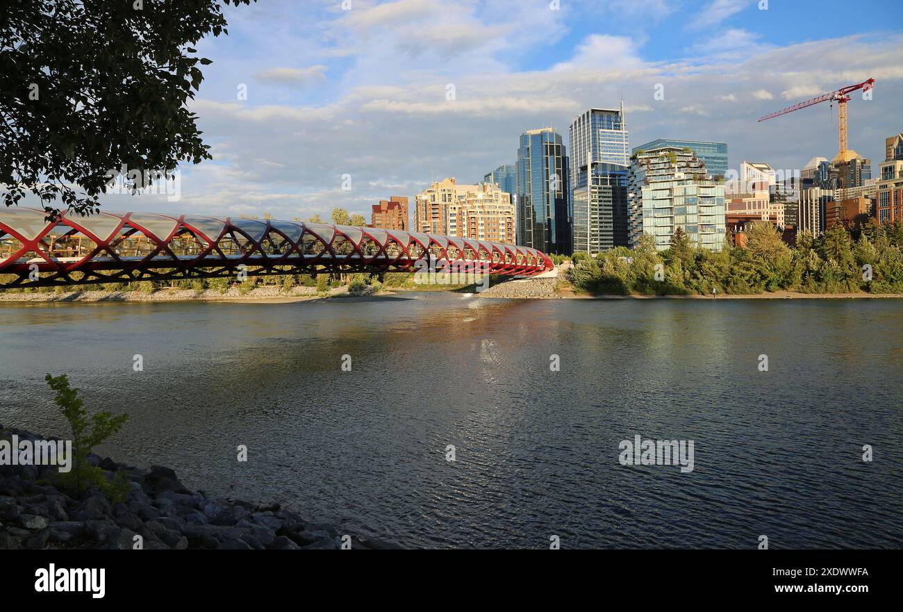 La città di Calgary, Canada Foto Stock
