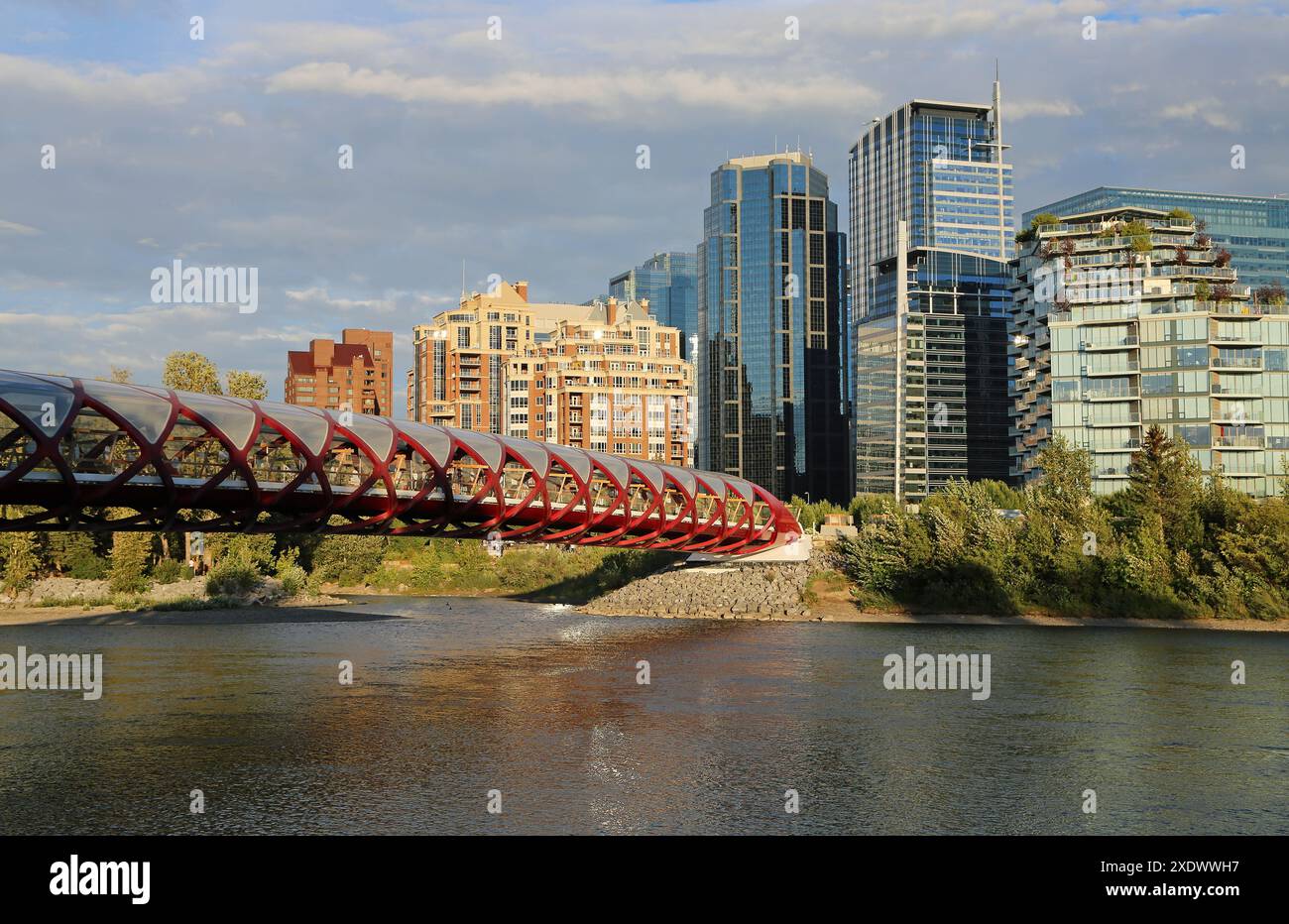 Peace Bridge e Calgary, Canada Foto Stock