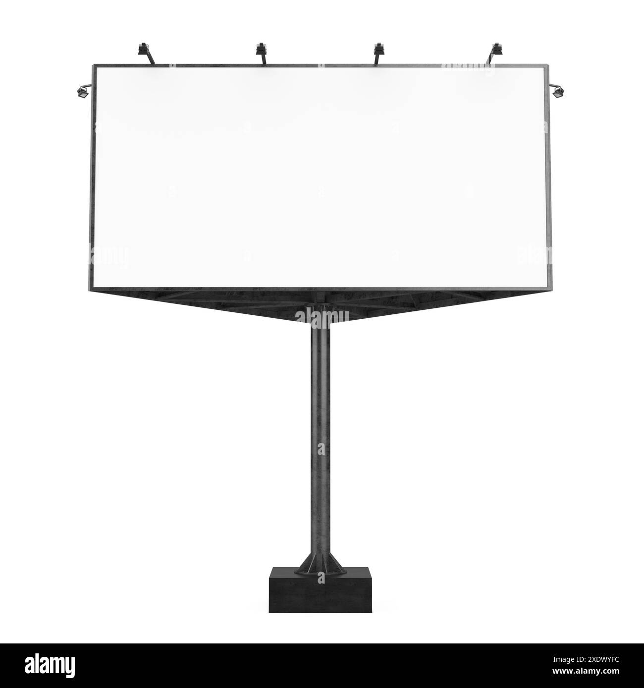 Tabellone vuoto isolato Foto Stock