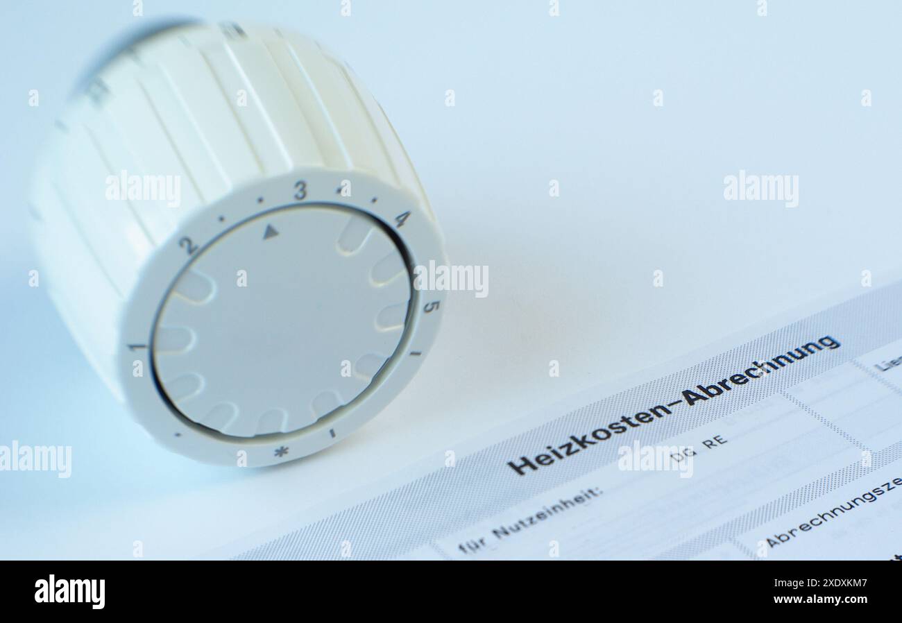 Costi di riscaldamento Foto Stock