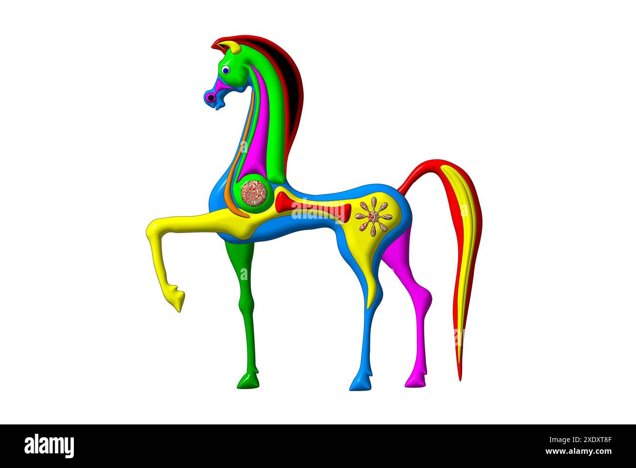 Illustrazione cavallo Foto Stock