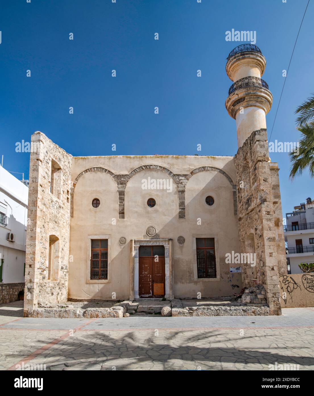 Moschea di Ierapetra, periodo ottomano, 1892, a Ierapetra, Creta orientale, Grecia Foto Stock