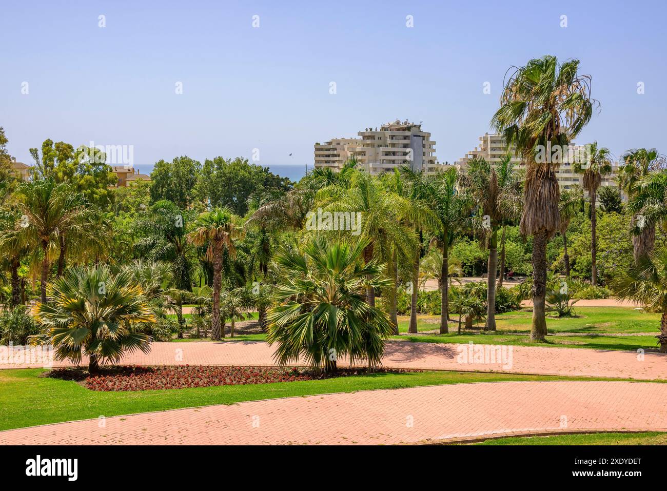 Parque de la Paloma, Benalmadena, Costa del Sol, Malaga, Spagna Foto Stock