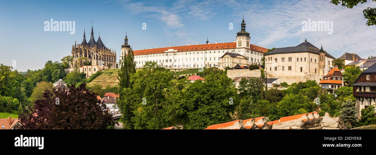 Città panoramica di Kutna Hora Foto Stock
