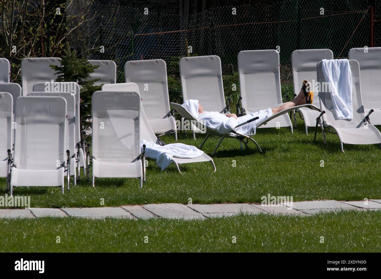 L'italia, valle d'Aosta, Aosta, Pré-Saint-Didier Bagni Termali. Foto Stock