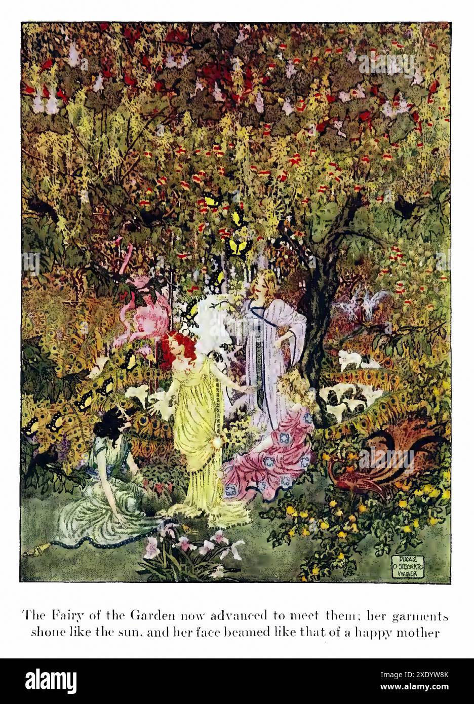 Walker Dugald Stewart - Anderson's Fairy Tales The Garden of Paradise 1914 Foto Stock