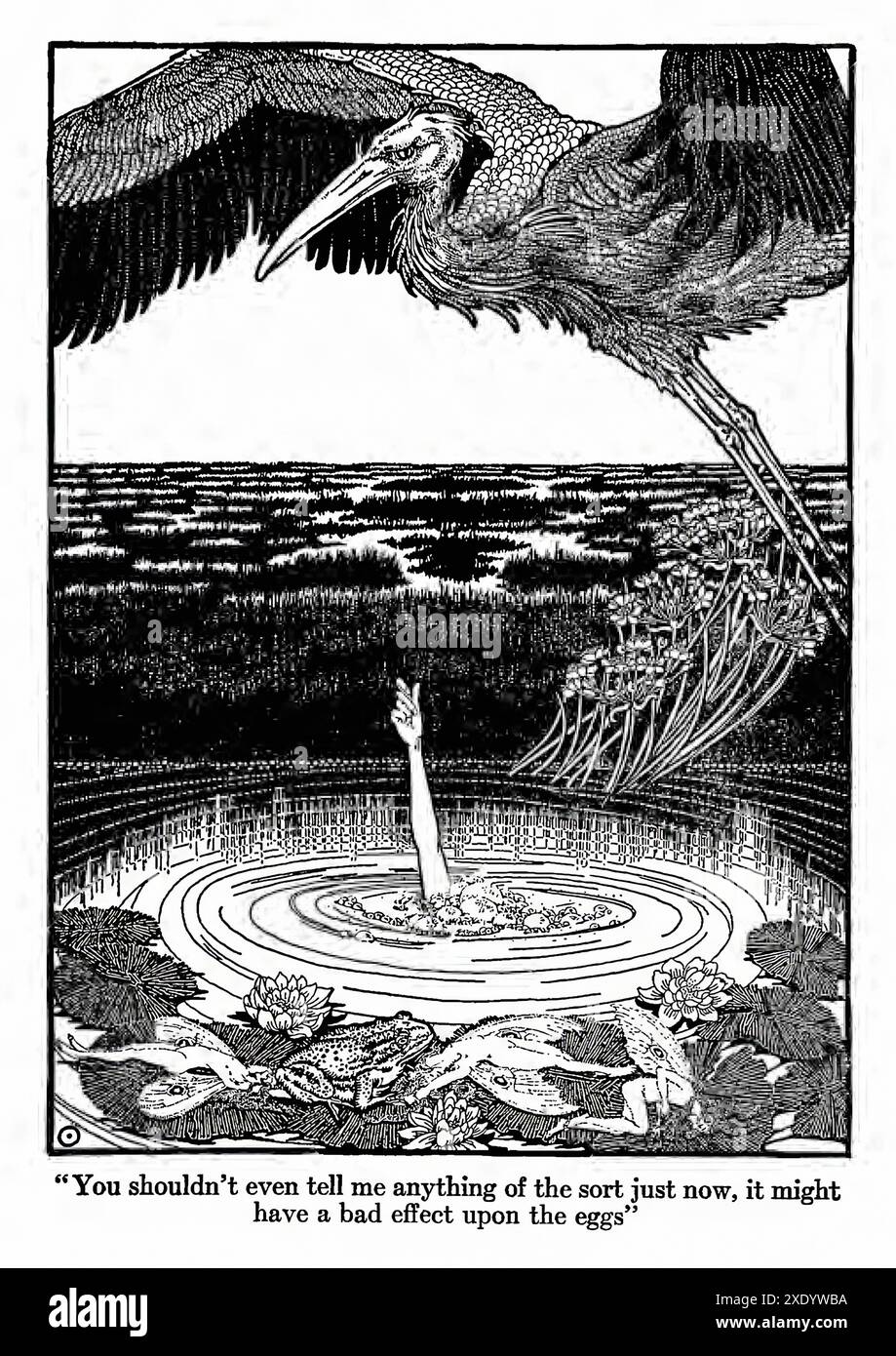 Walker Dugald Stewart - Anderson's Fairy Tales the Marsh King's Daughter 1914 Foto Stock