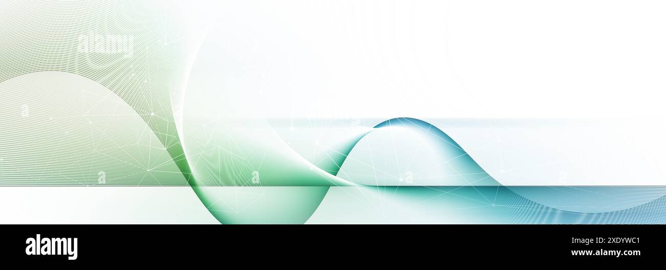 Sfondo astratto, linee e onde in movimento Foto Stock