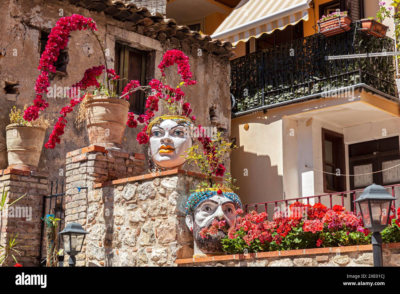 Una buona casa tipica in Sicilia, Italia Foto Stock