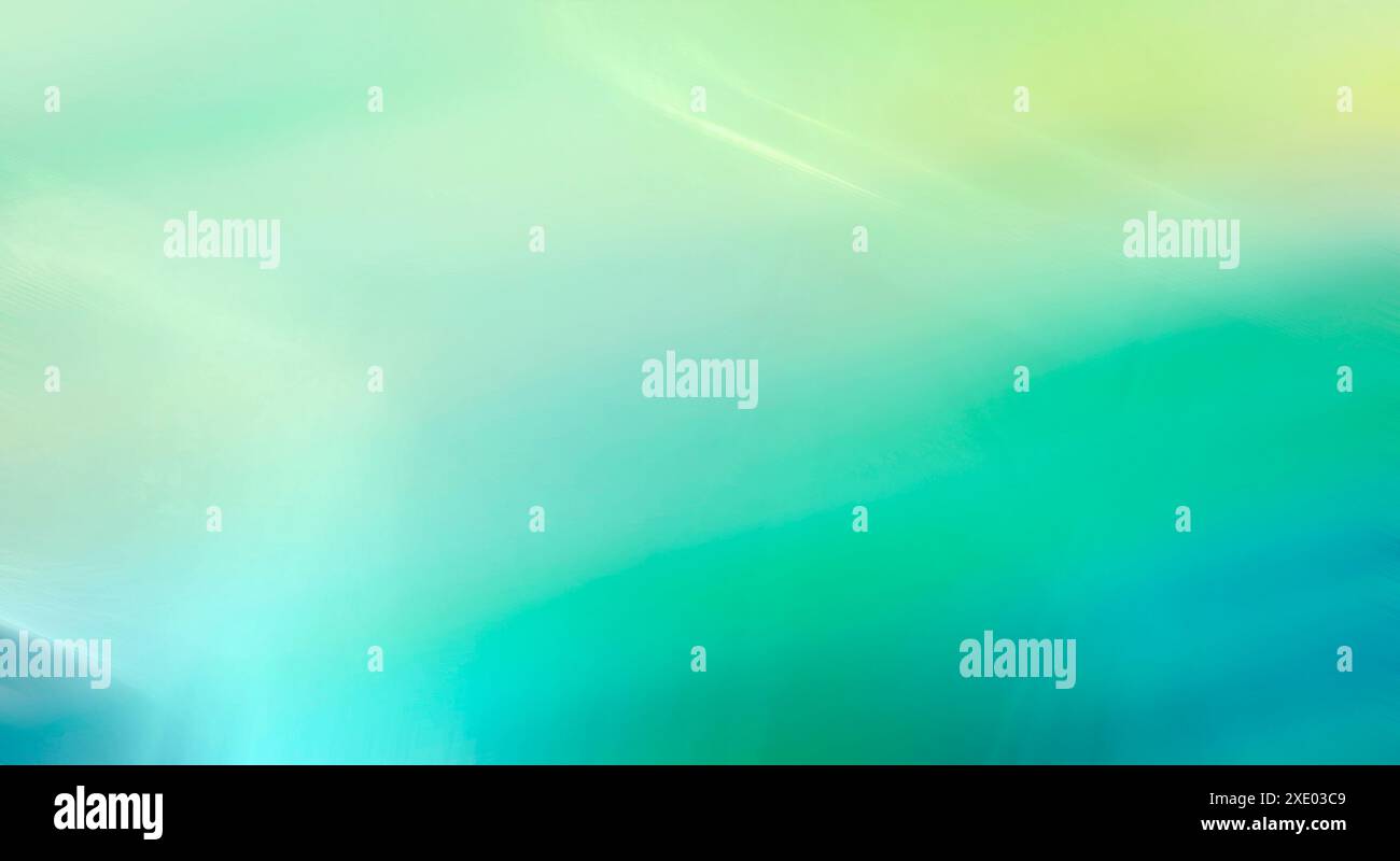 Sfocatura verde sullo sfondo onde astratte Foto Stock