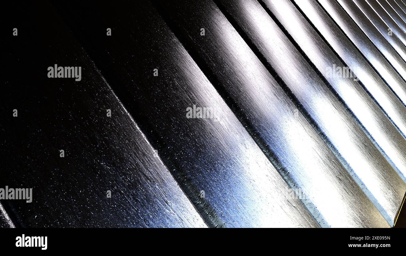 Quadrati di acciaio neri Foto Stock