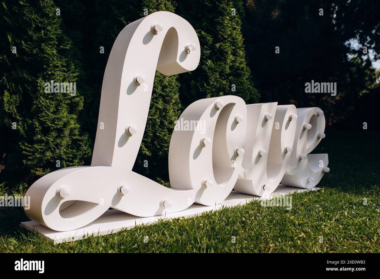 Decorazioni di nozze Foto Stock