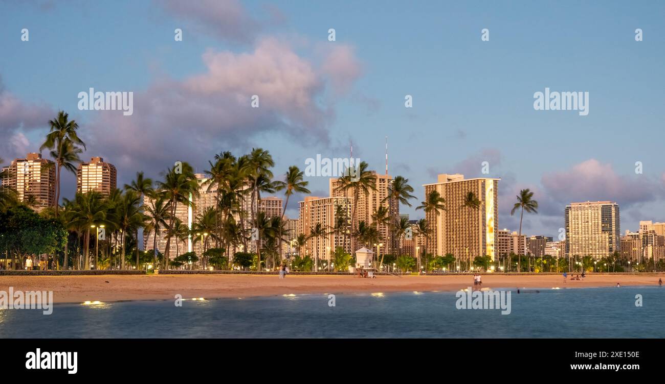 Scene intorno a Honolullu oahu hawaii Foto Stock