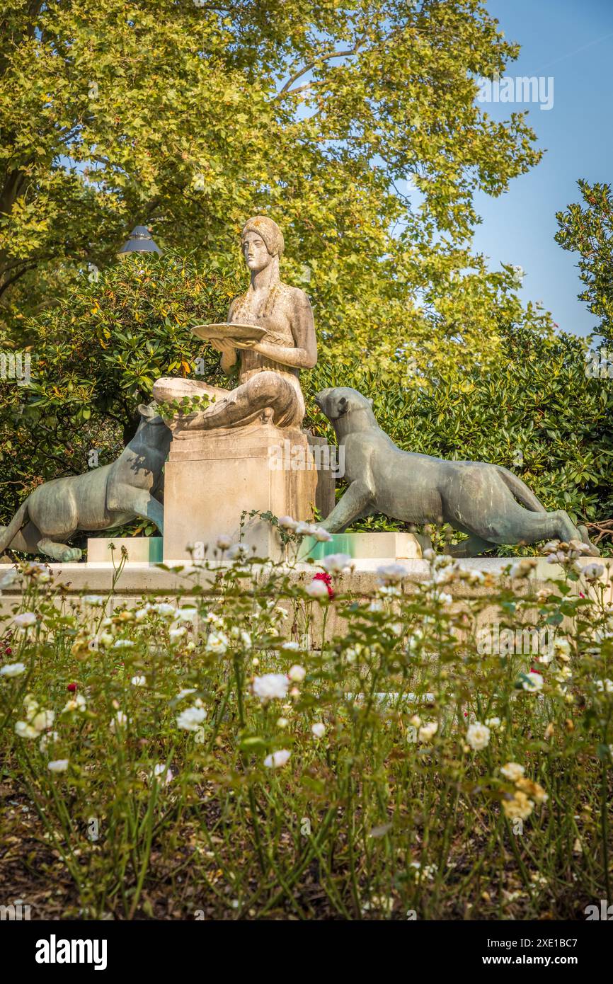 Geografia / viaggi, Germania, Assia, Fontana della sete nel Jubilee Park, DIRITTI AGGIUNTIVI-AUTORIZZAZIONE-INFO-NON-DISPONIBILE Foto Stock