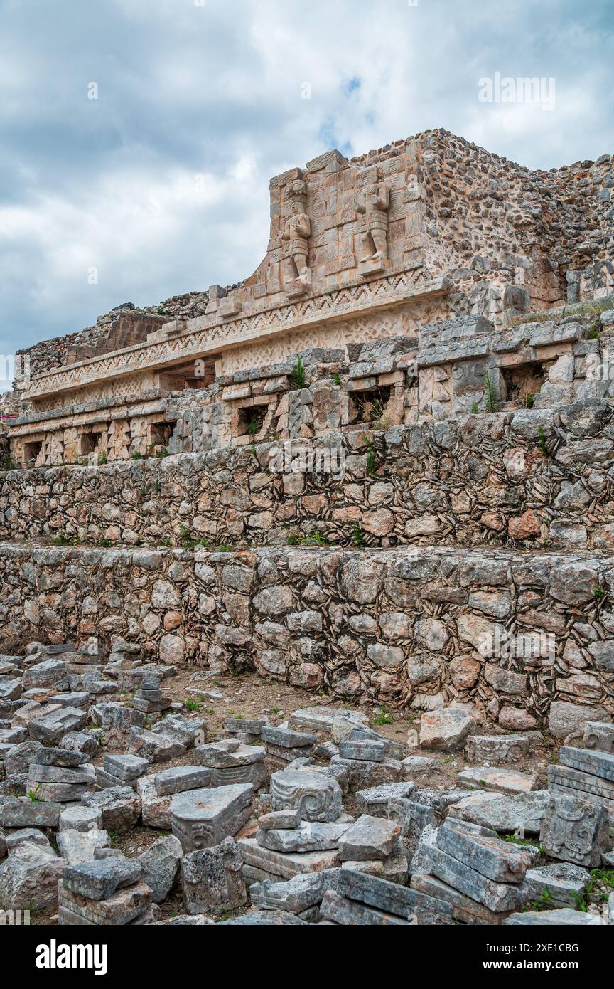 Rovine Maya a Kabah Foto Stock