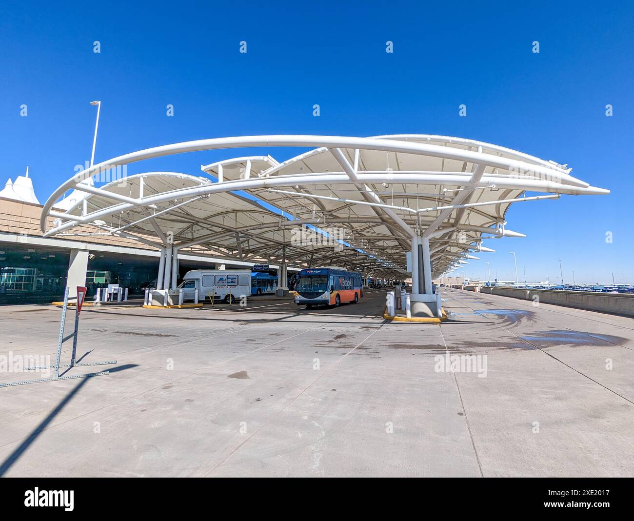 Denver Colrado Airport Structure Scenarios Foto Stock