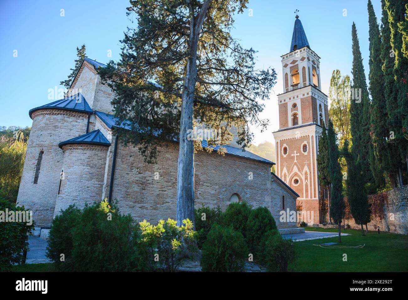 Monastero di Bodbe, tomba di San Nino in Kakheti, Sighnaghi, Georgia. Foto Stock