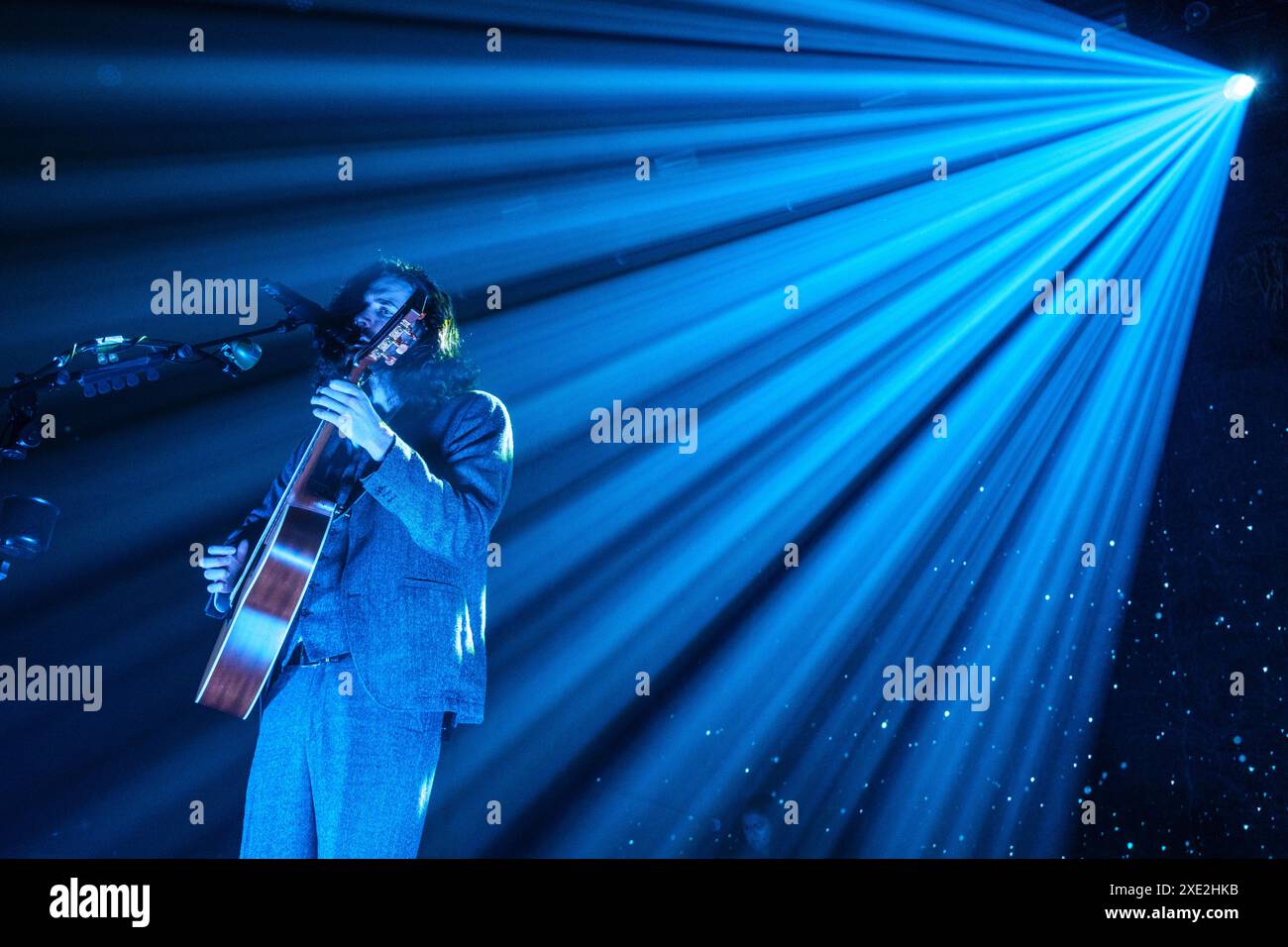 Il cantante e compositore irlandese Hozier si esibisce dal vivo a Bruxelles | l'auteur-compositeur-interprète et musicien irlandais en Concert à Forest National à Foto Stock