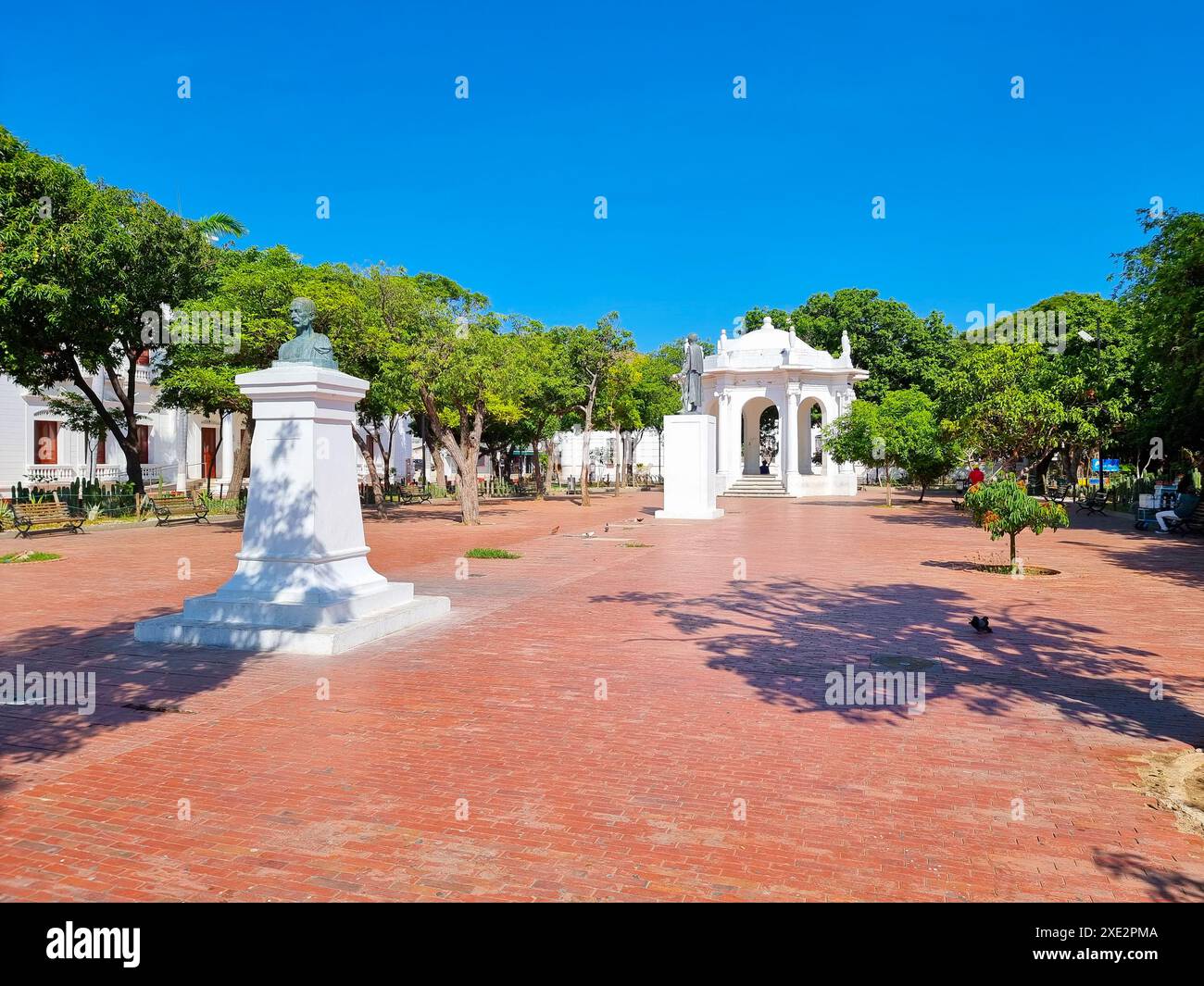 Colombia, Santa Marta, monumenti nel parco degli amanti Foto Stock