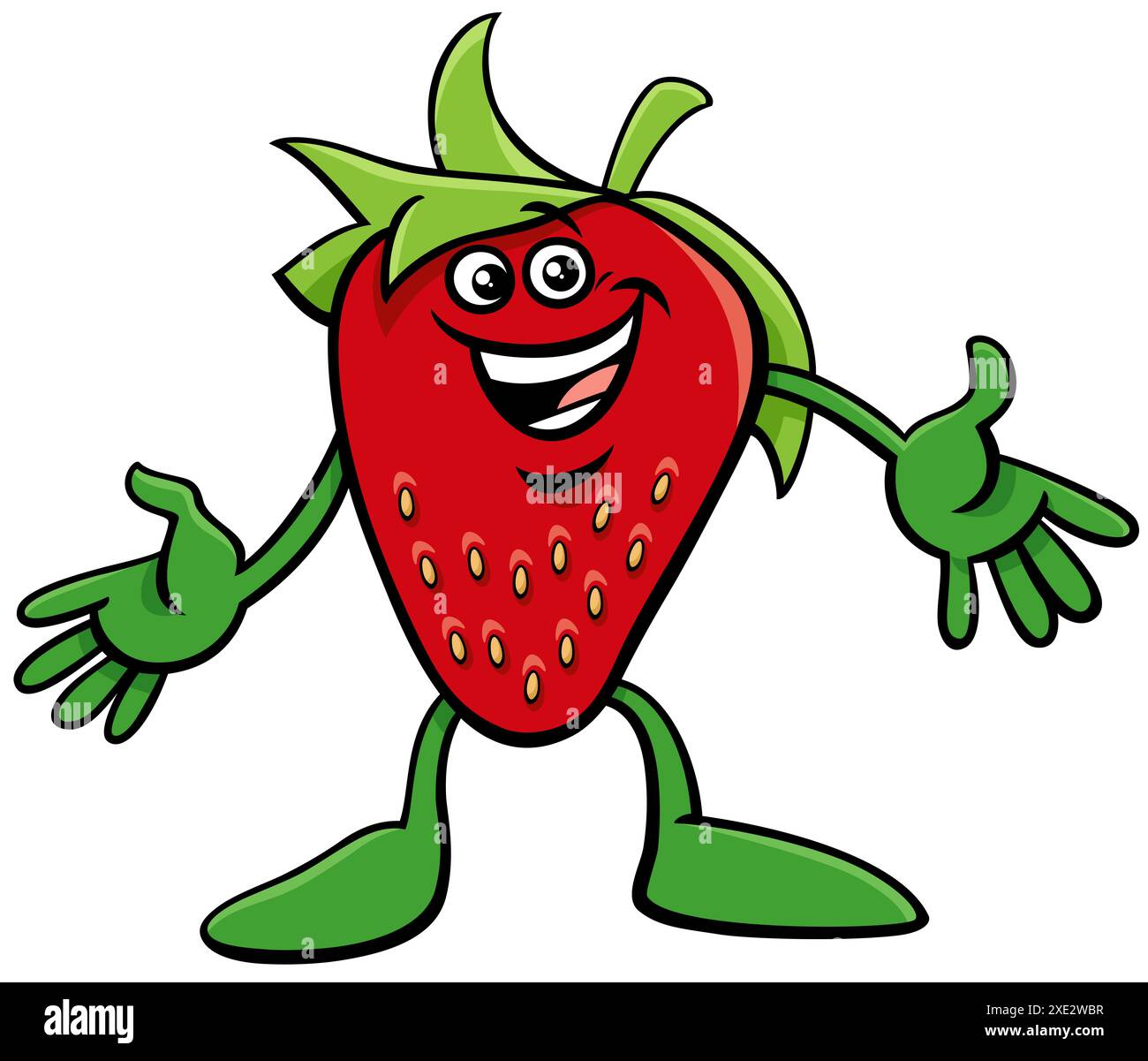 Personaggio fumettistico Funnt a base di fragole Foto Stock