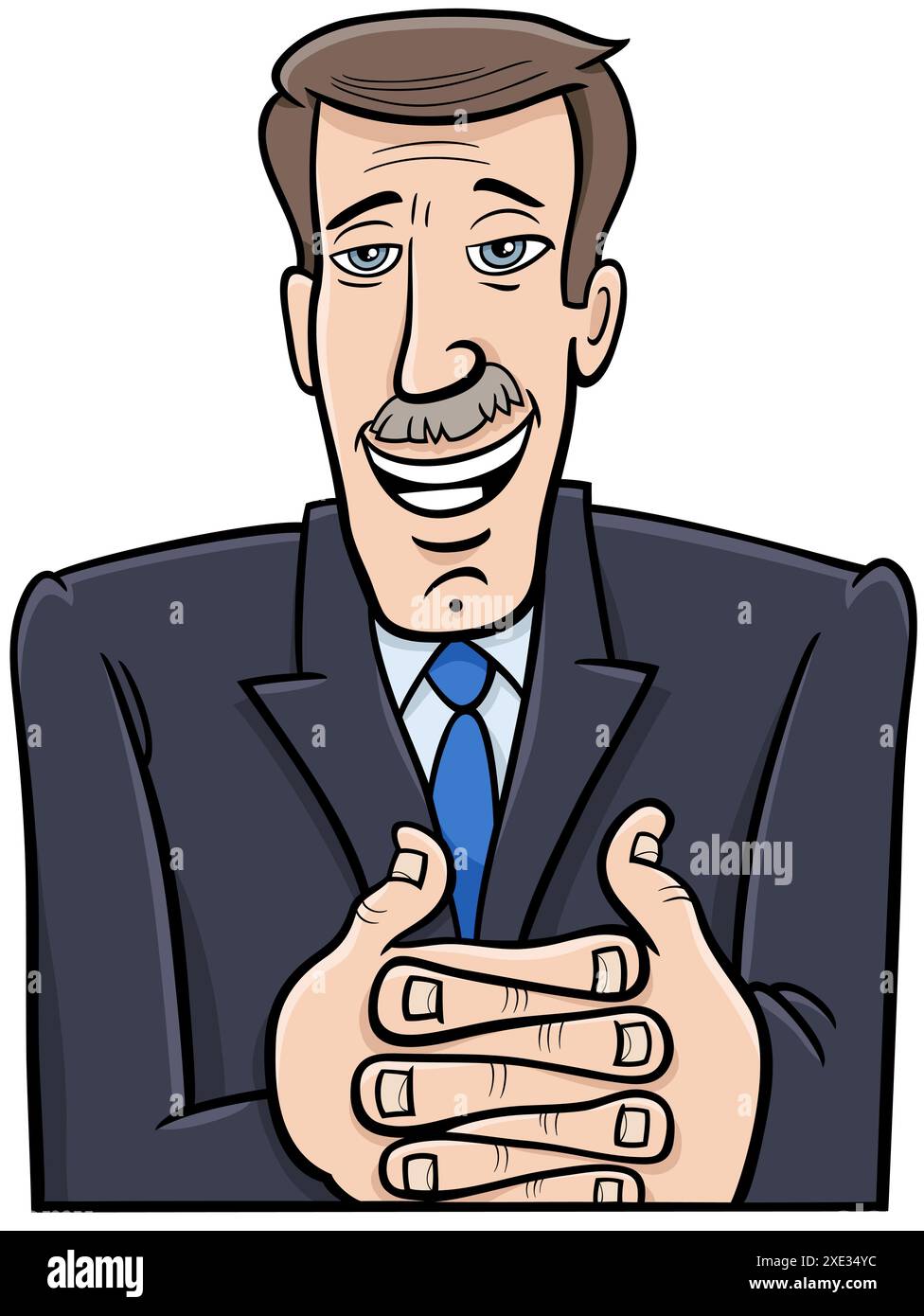 Un uomo d'affari o un politico che parla Foto Stock