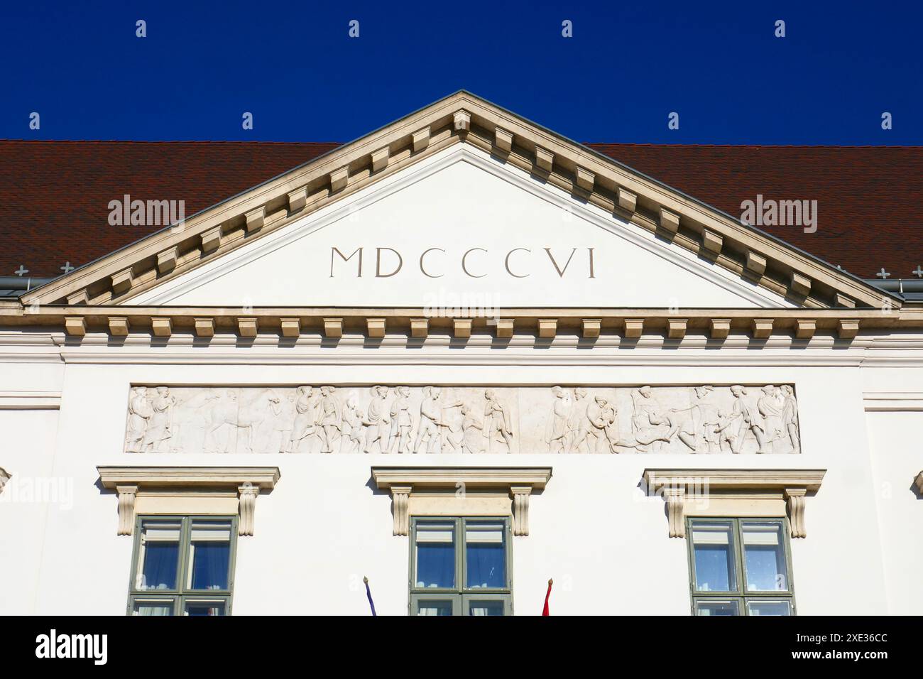 Palazzo Sandor a Budapest, Ungheria Foto Stock